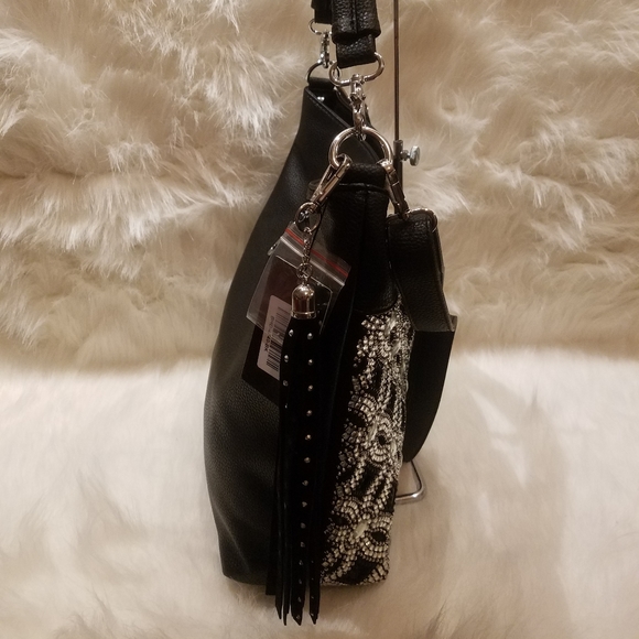 COPY - BLACK DAZZLING RHINESTONE DESIGN HOBO - Picture 7 of 8